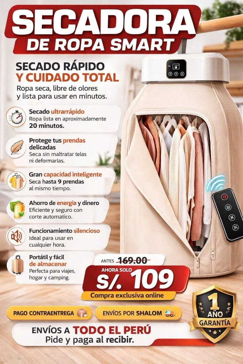 Secadora de Ropa Smart 👕🌪️